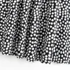 Женщины шикарные моды в горошек Print Midi юбка Урожай эластичная талия с подкладкой женских юбок Faldas Mujer 210521