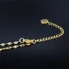 Anklets Natural Stone Stainless Steel Chaine Pied Gold Color Ankle Bracelet Women Jewelry Joyas De Acero Inoxidable Para Mujer AXS04 Marc22