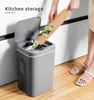 16L Smart Lixeira Can Disparado Automático Sensor Dustbin Cozinha Banheira Lixo Balde Inteligente Elétrica Smartwaste Caixas 211103