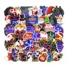 50 unids / set Pegatinas de la Serie de Navidad Santa Claus Tree Elk Graffiti Calcomanías Para Juegos Cuadernos Casco Guitarra Scooter Cars Motocicleta Agua Copa Regalo Etiqueta De Regalo