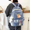 4 pcs define a mochila escolar infantil bolsas de livros de mulheres kawaii para adolescentes meninas mochilas 210809