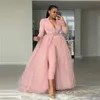 Ins Stil Rosa Kjol Kvinnor Jupe Femme Brand Maxi Kjolar Party Wear Kvinna Lång Tulle Fashion 210619