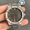 ZF Factory Watch Armbanduhren 41 mm V5 Extra dünn 15500 904L Stahl Graues Zifferblatt wasserdicht CAL 4302 Uhrwerk Mechanisch Automatik Herren263i