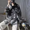 Men's Hawaiian Shirt Long Sleeve Sunscreen Clothes Floral Printing Loose Camisa Masculina Fashion s M-XL 210721