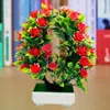 装飾的な花の花輪造花盆栽41偽の防水美しい長寿命