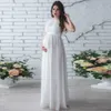ZwingersChapsjurk damskie ubrania letnie ubrania ciążowe kobiety sukienka suknia ślubna dla wentylatora w ciąży femme enceinte szata x0902