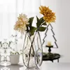 Vase en verre émaillé irrégulier, décorations florales géométriques créatives pour salon
