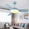 Ceiling Fans BRIGHT Fan LED Light With Remote Control 3 Colors 220V 110V Modern Decorative For Rooms Dining Room Bedroom