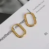 フープハゲパンクの不規則なステンレス鋼の楕円形のイヤリングゴールドのギフト2021トレンドアクセサリージュエリーアーガロースペンディエン