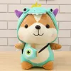 25 cm scoiattolo dinosauro peluche bambola giocattolo all'ingrosso bambino peluche bambole bambini morbido cuscino rosa kawaii anime regali di natale