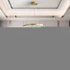 Pendant Lamps Modern LED Luxury Crystal Ceiling Lamp For Living Room Kitchen Bedroom Golden Circle Rings Copper Chandelier Lighting