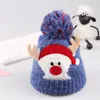 어린이 크리스마스 모자 가을과 겨울 아기 ​​귀여운 만화 엘크 양모 플러시 두꺼운 귀 보호 니트 모자
