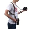 Câmera Strap Couro DSLR Duplo Ombro Fotografia Acessórios Arnês