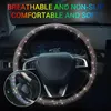 Steering Wheel Covers Car Crystal Diamond Cover Bling Rhinestone Universal Fit 37 38cm SUV