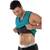 Sauna Vest Ultra Sweat Shirt Man Body Shapers Black Waist Cincher Slimming Trainer Corsets Shapewear2563