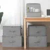 Caja de almacenamiento plegable lavable Ropa es Organizador para el hogar Tela grande Juguetes plegables Libros Contenedores Cesta 210922