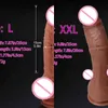 NXY Dildos Realistisk Dildo LifeLike Sug Cup Penis Thrusting Phalos för Kvinnor Hot Anal Masturbator Sex Toys Couples 0105