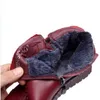 GKTINOO hiver en cuir véritable bottines à la main dame doux chaussures plates confortables mocassins décontractés côté Zip 211105