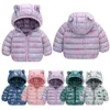 Otoño niños ropa niñas abrigo colorido para invierno chaqueta con capucha de algodón para niños 210916