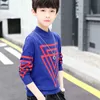 Boys Girls Sweater Knitting Cotton 2021 Pullover Warm Winter Autumn Plus Thicken Velvet Baby Kids Teenagers Children Clothing Y1024