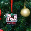 Party Supplies Christmas decoration Santa Claus PVC pendant creative cute family photo frame gifts