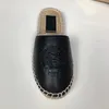 2022 Tigre Élastiqué En Cuir Espadrilles Hommes Designer Pantoufle Paille Cordon Sandale En Cuir Véritable Plate-Forme Chaussures Femmes En Plein Air Plage Pantoufles Avec Boîte 292