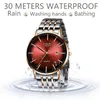 Reloj Mujer Ligeファッション女性ウォッチトップブランド高級レディーススチールベルト超薄い時計女性のカジュアル防水石英時計210527