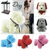 30/38cm Artificial Rose Dog Flower Cute Soap Foam Puppy Toy In Box Birthday Party Wedding Decor Gifts for Kids Girlfriend 220311