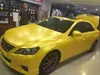 Yellow Diamond Metallic Matte Vinyl Car Wrap Folia z uwalnianiem powietrza Podobnie jak jakość 3m niski klej przyczepny 1.52x18m rolki