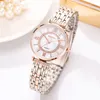 CWP 2023 Säljer Gold Quartz Watch Fashion Temperament Simple Watches Classic Alloy Steel Band Ladies Wristwatches