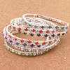 10 kleuren 3lengte Kleurrijke Lente Tennis Rhinestone Crystal Armbanden Sieraden Mode BB73
