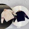 Barn Mode Tröjor Pojkar Flickor Unisex Baby Pullover Höst Vinter Sweatshirts Barn Håller Varmt Brevtryckt Tröja Jumper Kläder 8 Styles