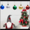 装飾クリスマスクリスマススウェーデンのエルフトムテサンタクロース人形の木のぶら下がっている装飾家の装飾休日の供給1 RVSFO BMXTK