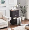2022 Boxes 4 Drawer Storage Tower Fabric Dresser Cabinet Organizer Easy Pull Bins with Steel Frame Wood Top Closet for Entryway Hallway Bedroom