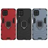 Capas híbridos de sucção do suporte do carro para Samsung Galaxy A82 A22 S21 Fe Ultra Plus A32 5G A20S Disco Hard PC + TPU + Anel de Dedo Defensor Telefone Móvel Voltar Capa Para Iphone 13 Pro Max