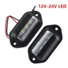 12V 24V 6 LED 번호 자동차 보트에 대 한 번호판 조명 오토바이 자동차 항공기 RV 트럭 트레일러 외부 램프