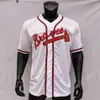 Chipper Jones Jersey 1995 WS Vintage Beyzbol 1999 Gri Beyaz Mavi Kazak 2018 Onur Listesi Emeklilik Yaması Ordu Yeşili Beden S-3XL