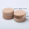 Beech Wood Small Round Storage Box Retro Vintage Ring Box for Wedding Natural Wooden Jewelry Case DH0877