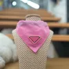 Écharpe Triangle pour animaux de compagnie rose bavoirs extérieurs réglables vêtements pour chiens chiot Teddy Schnauzer écharpes