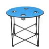 table ronde bleue