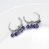 S2236 Mode-sieraden Turks Symbool Evil Eye Dangle Oorbellen Blue Eyes Hoop Oorbel
