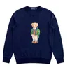 High quality print polo bear sweater US SIZE Sweatshirts Thick cotton tracksuits men long sleeves Sweat shirt meiclothes 9913ESS