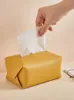 Tissue Boxes & Napkins Decor Accessories Paper Towel Holder Nordic Home Decoration Leather Box Living Room Bedroom Desktop