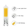 5pcs super lumineux G9 LED ampoule ampoule 7W 9W 12W 15W 220V lampe en verre froid blanc chaud blanc lumières de puissance LED allumant les ampoules de COB