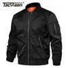 Tacvasen 겨울 군사 자켓 Outwear Mens 코튼 패딩 파일럿 육군 폭격기 자켓 코트 캐주얼 야구 자켓 Varsity 재킷 210818