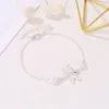 Fashion Silver Plated Dragonfly Ankle Bracelet Minimalist Woman Anklet Anniversary Gift for Girlfriend Hot Exquisite Accessories