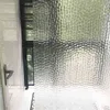 Vattentät 3d badrum dusch gardin transparent med krokar förtjockat badande sheer wide bad 210915