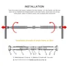 Barres horizontales porte réglable exercice gymnastique à domicile barre d'acier entraînement traction entraînement Fitness Sport tirer