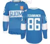 Anpassad anpassad Finland Team Jersey 20 Sebastian Aho 29 Patrik Laine 35 Pekka Rinne 36 Jussi Jokinen 40 Tuukka Rask Hockey Jerseys