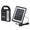 3W 6V Solar Panel Storage Generator LED Light USB Charger System Emergency Lamp - EU Plug